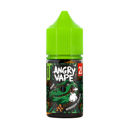 Жидкость Angry Vape salt 30ml 50mg (2 Ultra) Sour (Крокодил Бревно (Киви), Hard)