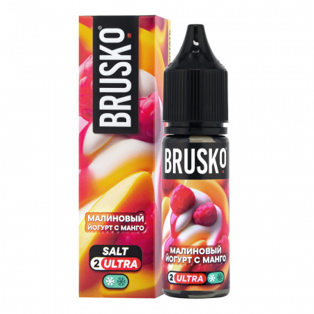 Жидкость Brusko Chubby salt 35ml 20mg (№2) (Малиновый йогурт с манго, Light)