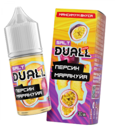 Жидкость Duall Extra salt 30ml HARD 50mg (Персик маракуйя, Hard)