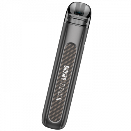 POD-система Brusko FLEXUS Q (Gun Metal (Темно-серый), 700 mAh, 18 W, 2 мл, Датчик затяжки, кнопка)