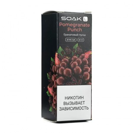 Жидкость SOAK L 30ml 20mg (Гранатовый пунш, Light)