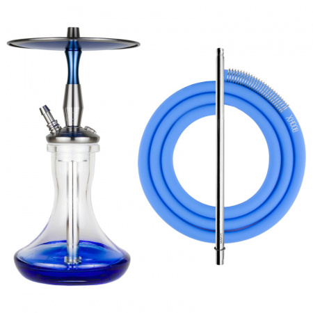 Кальян Hoob Cyber (C) (полный комплект) (B30, 30 см, Шахта, Шланг, Мундштук,Колба, Нержавеющая сталь, Да, 13 мм)