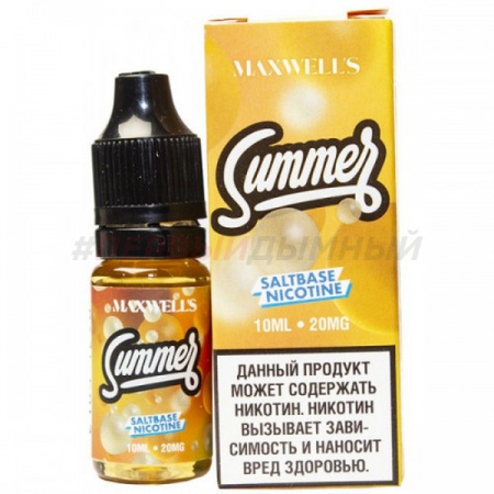 Жидкость Maxwells salt 10ml 20mg (Summer (Мятный ананасовый джем), Light)