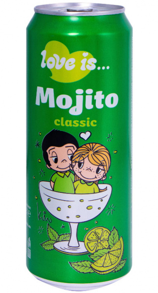 Напиток LOVE IS... 0.45мл Ж/Б (Mojito Classic (Мохито Классический)) Напиток LOVE IS... 0.45мл Ж/Б (Mojito Classic (Мохито Классический))