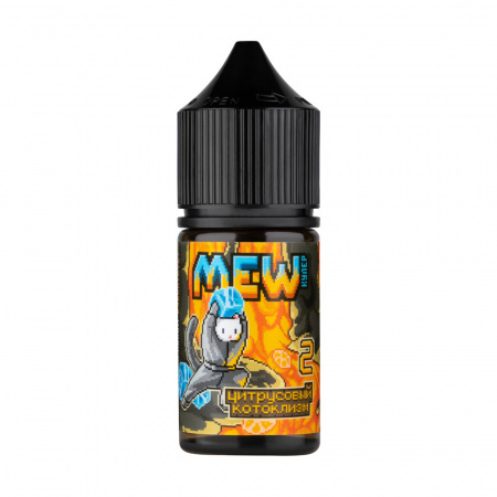 Жидкость Mew salt 30ml 20mg (Цитрусовый котоклизм (Цитрусовый смузи со льдом), Light)